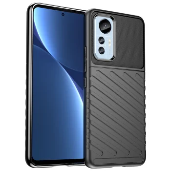 Vāciņš Xiaomi 12 Lite Thunder Case, melns
