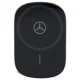 Mercedes 15W bezvadu lādētājs un auto turētājs Silver Stars MagSafe, melns