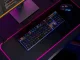RGB LED spēļu peles paliktnis XL 80x30 cm, melns