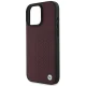 BMW Sign Leather Diamond Metal Logo MagSafe vāciņš iPhone 16 Pro Max, sarkans