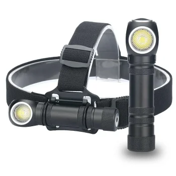 2-in-1 LED velosipēda lukturis un galvas lukturītis, 300 lūmeni