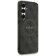 Guess vāciņš Samsung Galaxy S25 ar MagSafe PU 4G Ring Classic Logo, melns