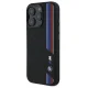 BMW Silicone Cut Tricolor Lines MagSafe vāciņš iPhone 16 Pro Max, melns