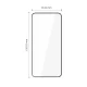 Tech-Protect Xiaomi Redmi Note 15 Pro 5G rūdītais stikls Glass Fit+ (2 gab.), melns