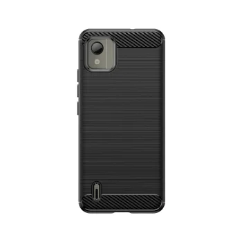 Carbon Case silikona vāciņš Nokia C110, melns