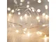 LED mikro gaismas aizkars 300 LED 3x3m, silti balts