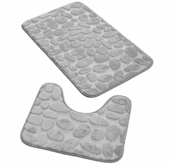 Vannas istabas paklājs, Komplekts no 2 gb., Pelēks | Bathroom Mat