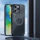 Dux Ducis Aimo Mag vāciņš priekš iPhone 16 Pro Max ar MagSafe, melns / caurspīdīgs