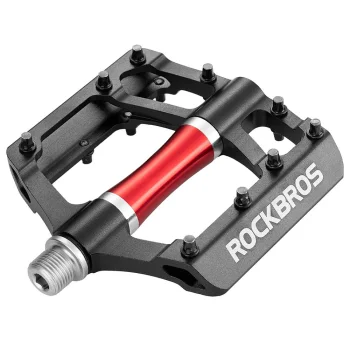 Rockbros 2020-12CBK alumīnija velosipēda platformas pedāļi, melni