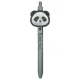 Nimmy Big Eyed Pet 2.0 Panda piezīmju grāmatiņa un pildspalva 2-in-1, Black