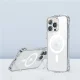 Vāciņš iPhone 14 Plus Joyroom Magnetic Defender ar statīvu, caurspīdīgs (MagSafe)