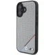 BMW M Perforated Tricolor Line MagSafe vāciņš iPhone 16, pelēks