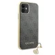 Guess iPhone 11 / XR vāciņš 4G Charms Collection, pelēks