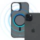 3mk iPhone 15 Plus vāciņš Smoke MagCase, puscaurspīdīgs