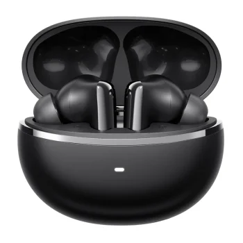 Bezvadu austiņas QCY MeloBuds N70 Lite HT18, ANC, Bluetooth 6.0, melnas