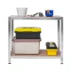 Plonos 470100 metāla noliktavas plaukts 174 x 80 x 40 cm, sudraba