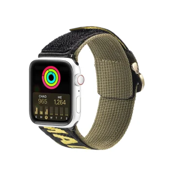 Dux Ducis Outdoor neilona siksniņa Apple Watch 42/44/45/49 mm, dzeltena