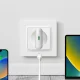 Puro SLIMPRO 30W USB-C GaN sienas lādētājs, balts
