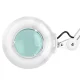 Kosmetoloģiskā LED lampa ar palielināmo stiklu S4 ar statīvu, baltā | Cosmetology magnifying lamp