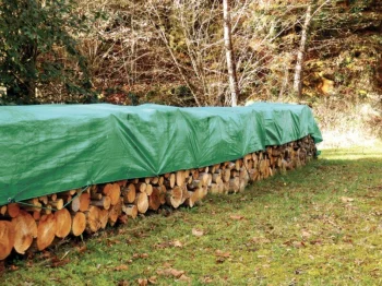 Tents pārklājs 4 × 6 m, zaļš (90 g/m²)