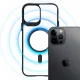 3mk iPhone 12 Pro Max vāciņš Satin Armor MagCase, caurspīdīgs ar melnu rāmi