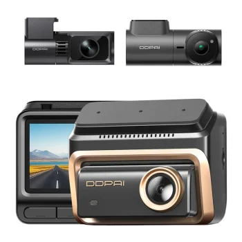 Video reģistrators DDPAI Z90 Master ar priekšējo un aizmugurējo kameru, 4K, 3 collu ekrāns