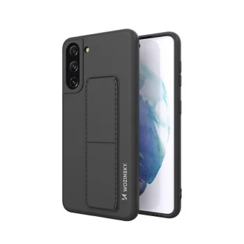 Wozinsky Kickstand Case vāciņš ar statīvu Samsung Galaxy S21+ 5G, melns
