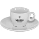 Gaggia Milano espresso tasīšu komplekts ar apakštasītēm, 6 gab., balts