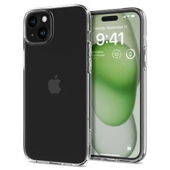 Spigen Liquid Crystal vāciņš priekš Apple iPhone 15 Plus 6,7", caurspīdīgs