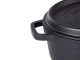 Katls-cepeštrauks ar nepiedegošu pārklājumu un vāku, 4L, indukcijai/gāzei, melns