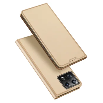 Dux Ducis Xiaomi 13 atverams vāciņš maciņš grāmatiņa Skin Pro, zelta