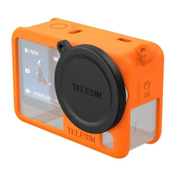Silikona aizsargvāciņš Telesin DJI Osmo Action 6 kamerai, oranžs