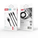 Universāls USB kabelis 3in1 XO NB173 USB uz Lightning, USB-C, microUSB, 1.2 m, 2.4A, melns