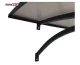 Izliektais durvju jumtiņš STARKEDACH L-160, 160 x 100 x 25 cm, tumši pelēks/bronza