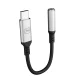 3mk USB-C uz 3.5mm audio adapteris Sudraba