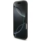 Vāciņš Mercedes AMG iPhone 18 Pro / 17 Pro Leather Debossed Lines, melns