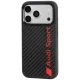 Audi R8 Carbon Fiber MagSafe vāciņš iPhone 18 Pro / 17 Pro, melns
