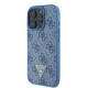 Guess iPhone 16 Pro vāciņš Crossbody 4G Metal Logo Strass, zils