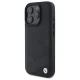 BMW Sign Leather Crossing Lines Pattern vāciņš priekš iPhone 16 Pro Max 6.9\", Black
