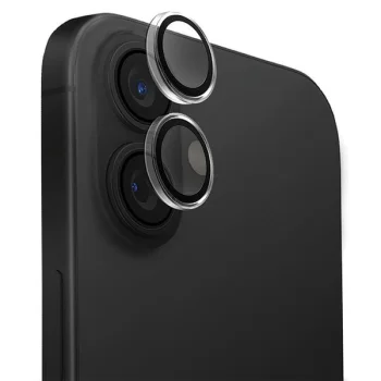 Uniq Optix kameras aizsargstikls iPhone 16 / 16 Plus, melns / caurspīdīgs