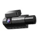 Videoreģistrators WOLFBOX i07 3 kameru WiFi GPS 2.5K + 1080p melns