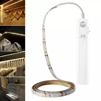 LED lente 2m ar kustības sensoru, auksti balta (5000K)