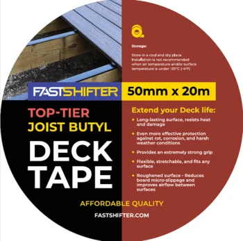 FASTSHIFTER TOPTIER butila lenta terases sijām 50 mm × 20 m, melna