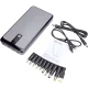 Ārējais akumulators 25200mAh PD60W QC3.0 2x USB-C USB-A DC ar 10 pārejām