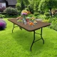 Salokamais ēdināšanas galds 180cm, Brūns | Folding Catering Table