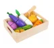 Bērnu Rotaļu Koka Griežamie Dārzeņi Komplekts ar Kasti Z23543 | Wooden Cutting Vegetables Set