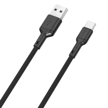 Dudao L9T USB-A uz USB-C kabelis 5A 1m, melns