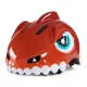 Wozinsky Bērnu velo ķivere ar dinozauru motīvu, S (52-56 cm), Sarkana