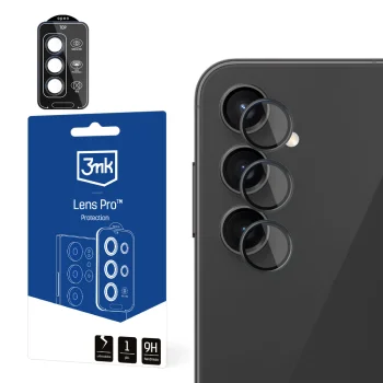 3Mk Lens Protection Pro kameras aizsargstikls Samsung Galaxy A14 / A34 5G Melns