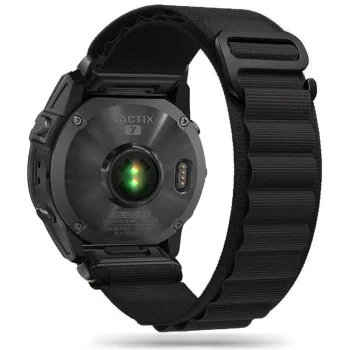 Tech-Protect Nylon Pro siksniņa Garmin Fenix 3 / 5X / 6X / 7X, melna